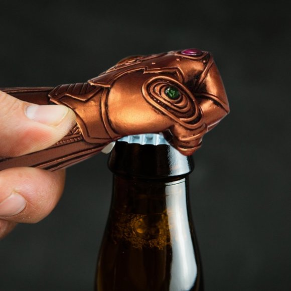 Famous Thanos Infinity Stones Gauntlet Beer Soda Pop Bottle Opener (Gold) - Picture 3 of 6